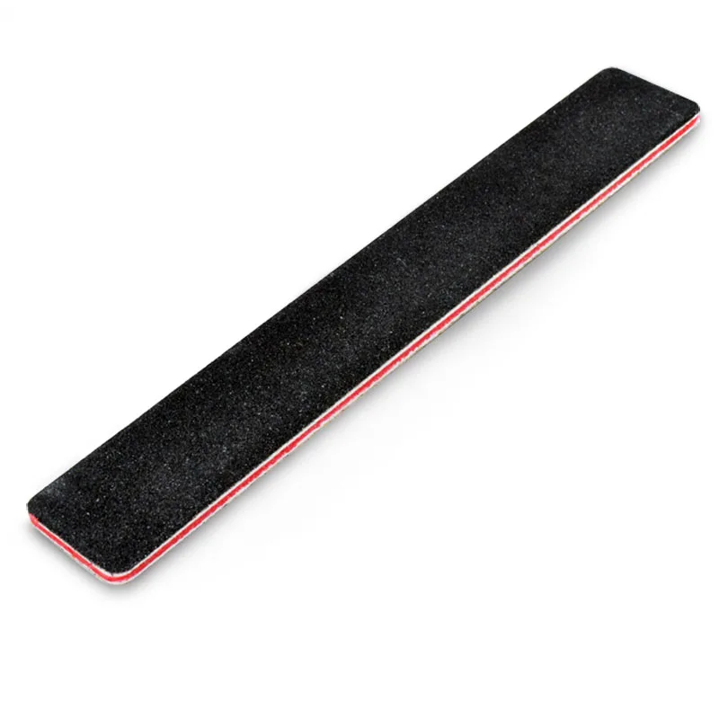 

10pcs Professional Black Curved Double Sides Nail Files Buffer Slim Rectangular Grit Sandpaper Manicure Tool