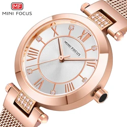 MINI FOCUS Women Fashion Casual Watch Simple Quartz Lady  Wristwatch Female Luxury Brand Waterproof Watches Clock reloj mujer