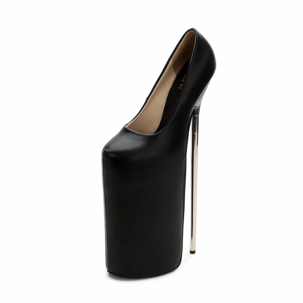 Crossdresser Plus:36-45 46 New Stiletto zapatos mujer Sexy Vestir Bombas 30cm Metall thin Absatz women shoes Donna Abiball pumps