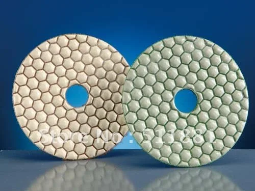 4'' DRY polishing pad FREE shipping | 100mm resin bond diamond Premium pads | DRY polishing concrete granite