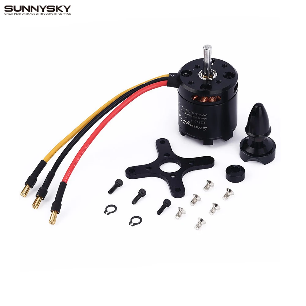 4set/lot SunnySky X2820 800KV 920KV 1100KV outrunner Brushless Motor Engine Servo OSD ESC For RC Airplane Quadcopter Hexrcopter image 2
