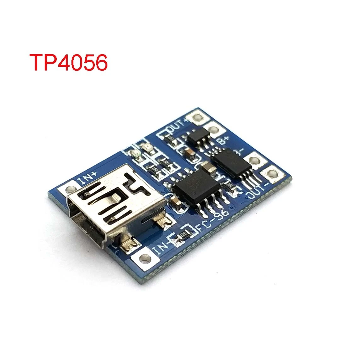TP4056 MINI USB 5 V 1A 18650 Lithium-Batterie Lade Bord Ladegerät Modul + Schutz Dual Funktionen