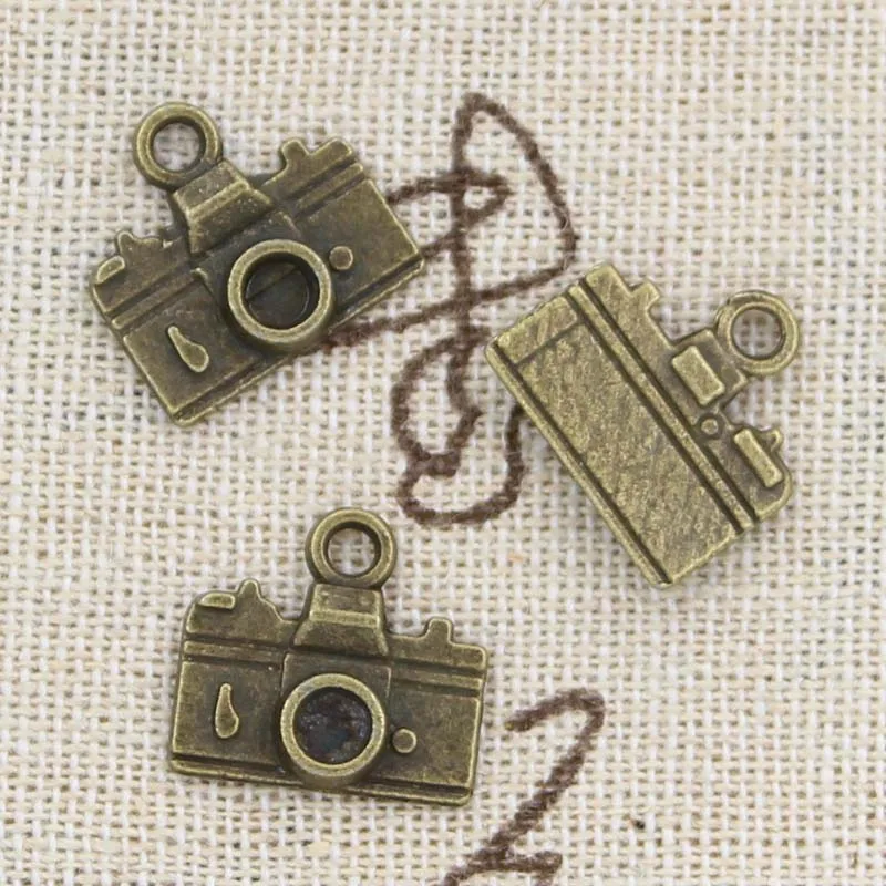 15pcs Charms Camera 15x14mm Antique Making Pendant fit,Vintage Tibetan Bronze Silver color,DIY Handmade Jewelry