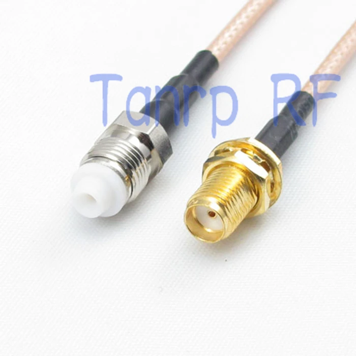 

10pcs 15CM Pigtail coaxial jumper cable RG316 cord 6inch SMA female jack to FME female jack RF adapter connector