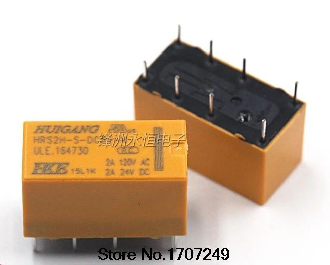 

Free Shipping 100% new original relay 10pcs/lot HKE Signal relay HRS2H-S-DC5V-N 5V 8PIN 1A