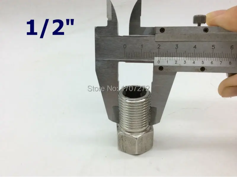 شحن مجاني BSP 1/2 "ذكر الخيوط 1/2" أنثى الخيوط الفولاذ المقاوم للصدأ مقرنة محول الفولاذ المقاوم للصدأ الأنابيب المناسب