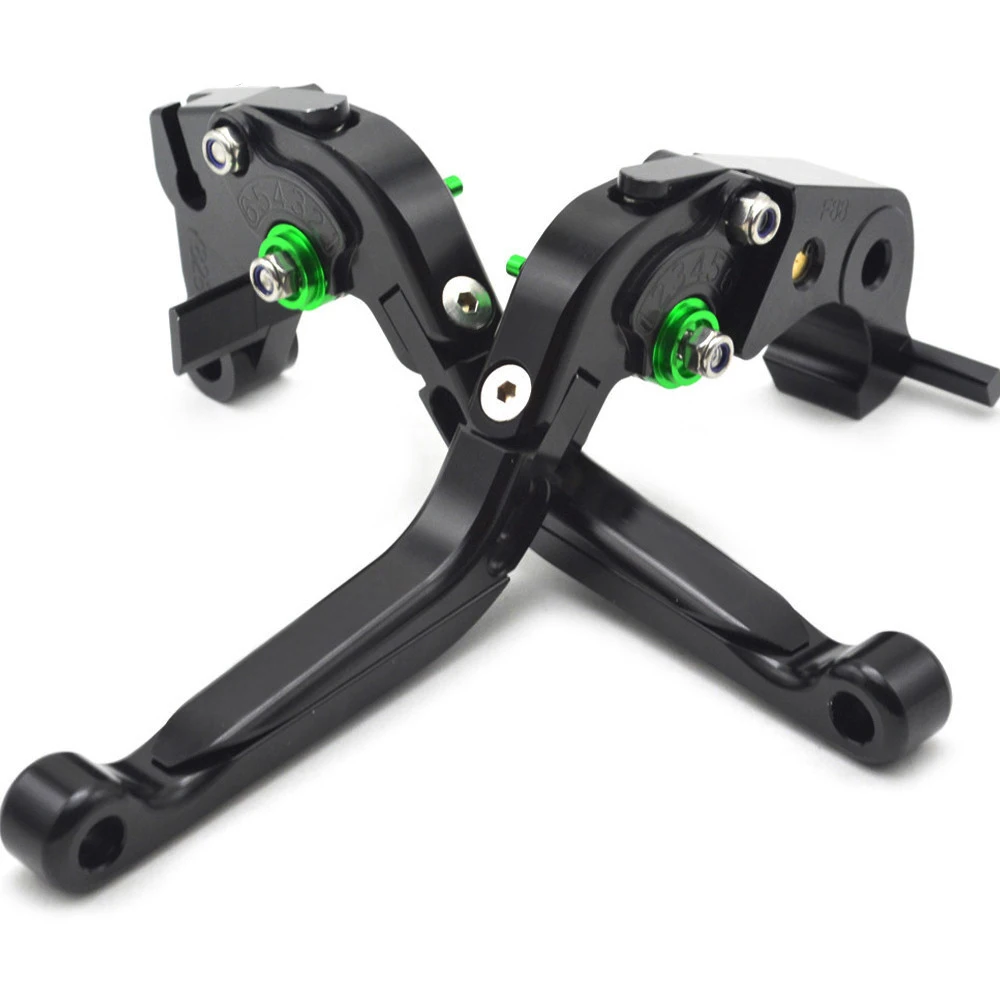 Z1000 Green+Titanium Motorcycle Brake Clutch Levers For kawasaki Z1000 2007 2008 2009 2010 2011 2012 2013 2014 2015 2016