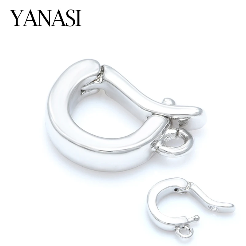 12*8mm akcesoria klamry do biżuterii bransoletka zatrzaski haki Diy biżuteria kobieta bransoletka naszyjnik ustalenia Making