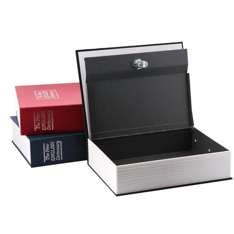 Dictionary Book Safe Box Security Coffer Dictionary Money Box Creative Safe Book Coin Bank Strongbox 185*115*55mm