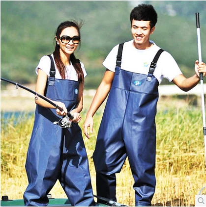 Man Women Waterproof Chest Waders Breathable Fishing Wader Pants Fly Fishing Boots Durable Duck Hunting Wading Pants& Shoes