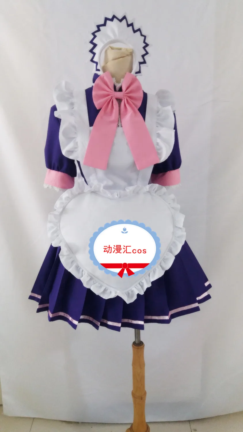 Power Zakuro Fujiwara Maid Clothing purple dress Cosplay Costume Acceptable order 11