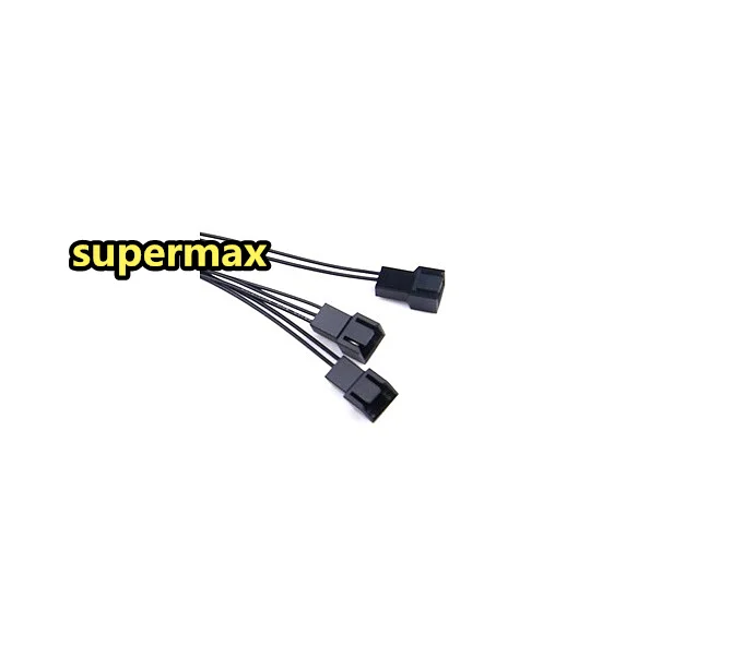 Motherboard Internal 3Pin Female Cooling Fan to 3pcs  3pin male Power Cable 30cm