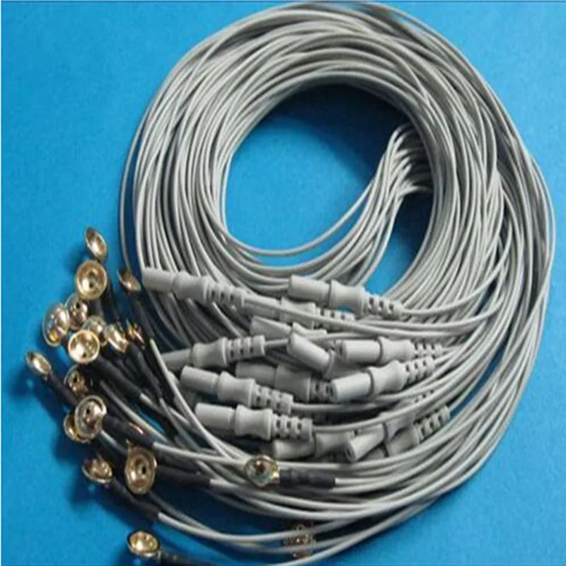 

10pcs/Lot Free Shipping Molded Din 1.5 Colourful TPU Jacket,EEG PATIENT CABLE ECG CABLE EKG Cable