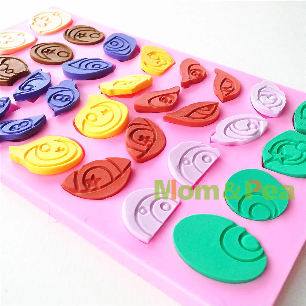 Mom&Pea 0647 Free Shipping Big Size Cartoon Eyes Shaped Silicone Mold Cake Decoration Fondant Cake 3D Mold