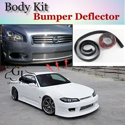 Bumper Lip Deflector Lips For Nissan Silvia S13 S14 S15 200SX 240SX Front Spoiler Skirt For TopGear Tuning / Body Kit Strip