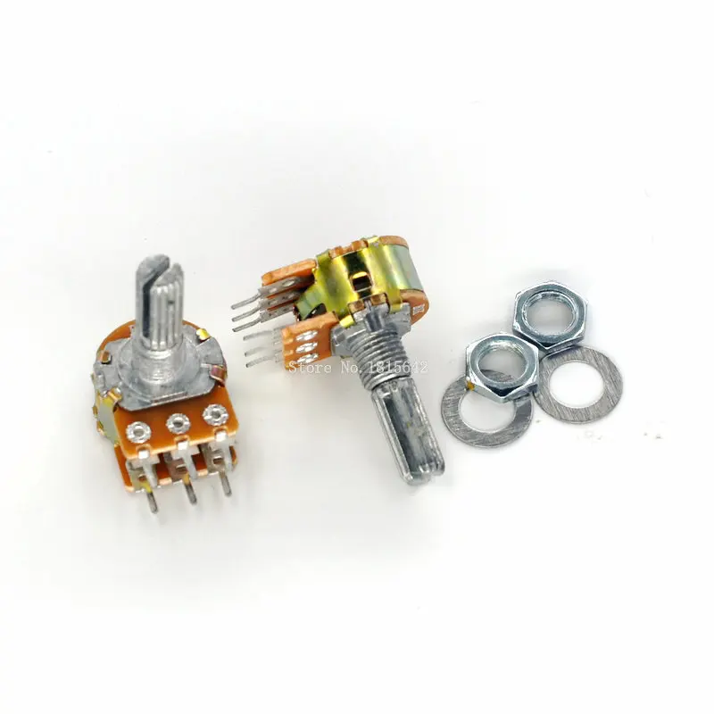 2PCS WH148 6Pin 20mm Potentiometer B1K B5K B10K B20K B50K B100K B500K 1K 5K 10K 20K 50K 100K 500K New