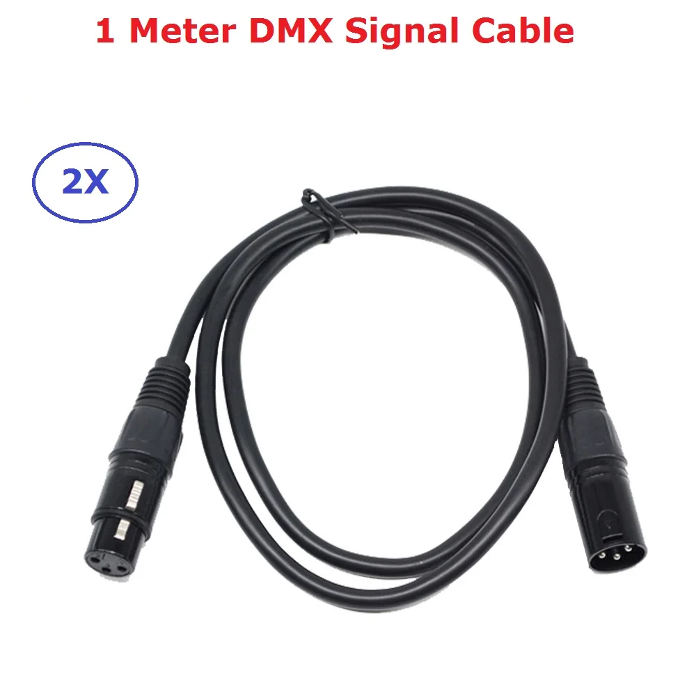 2 Teile/los 1 Meter Länge 3-Pin Signal Verbindung DMX Kabel Für Bühne Licht Beleuchtung Zubehör 3,5 ft DMX512 männlich-weibliche Linie