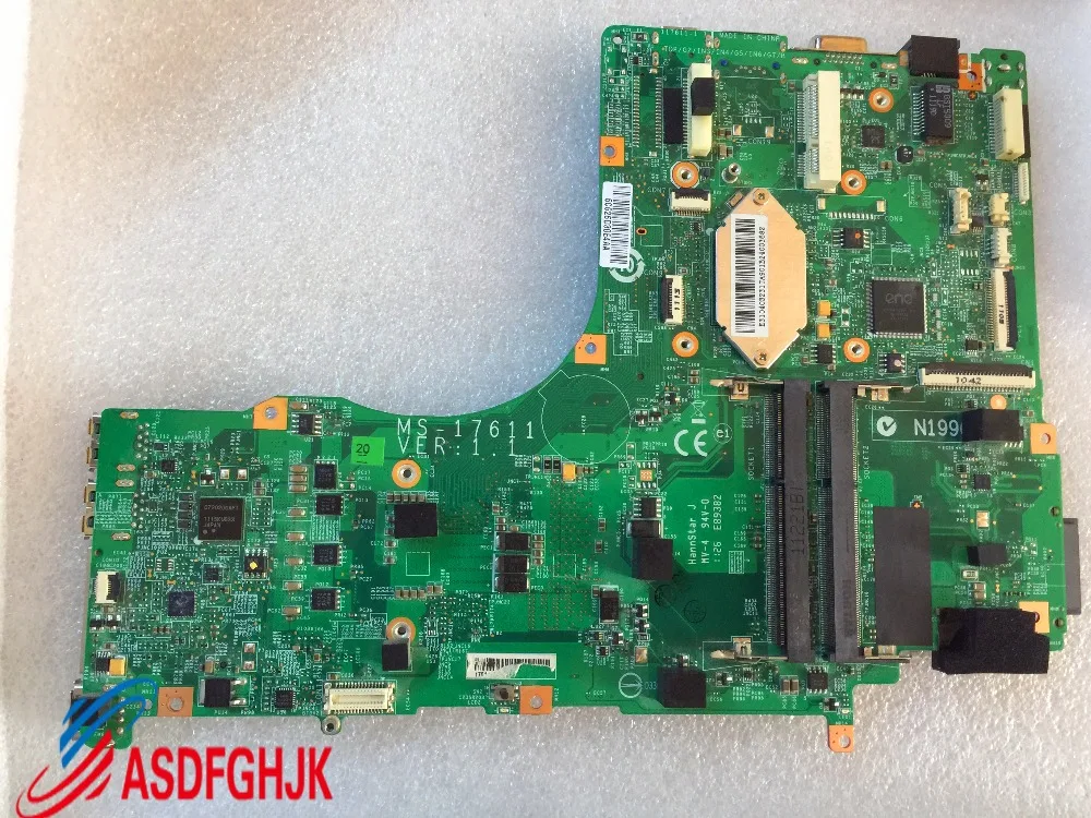 Original FOR MSI Gt780r Series LAPTOP MOTHERBOARD MS-1761 MS-17611 Test OK free shipping