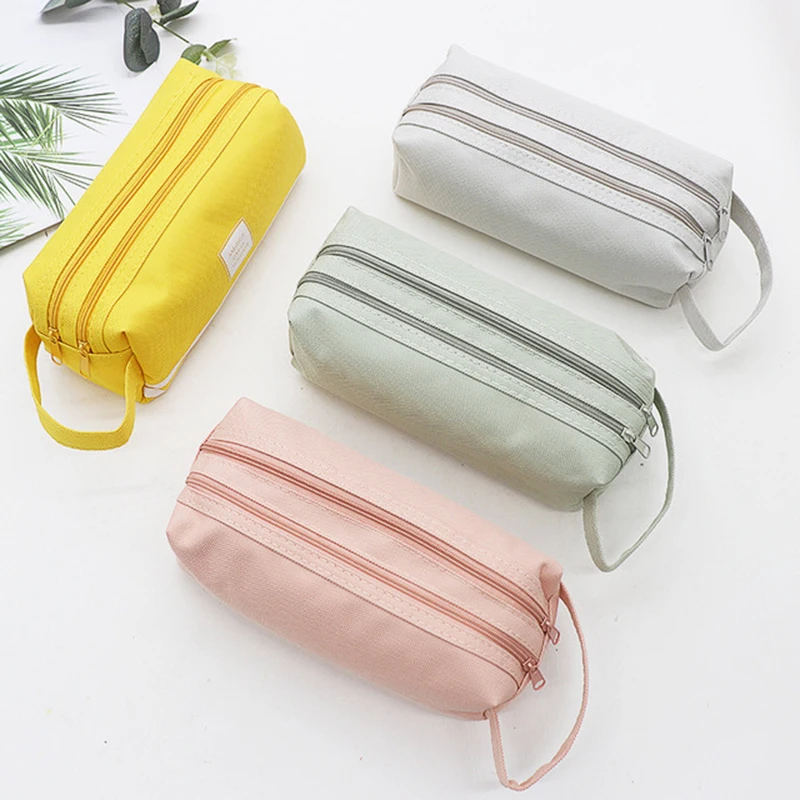 Etui Trousse Scolaire Roze Ferace Cartuchera Para Lapices School Etui Kawaii Canvas Grote Capaciteit Kalem Kutusu Newme Doos