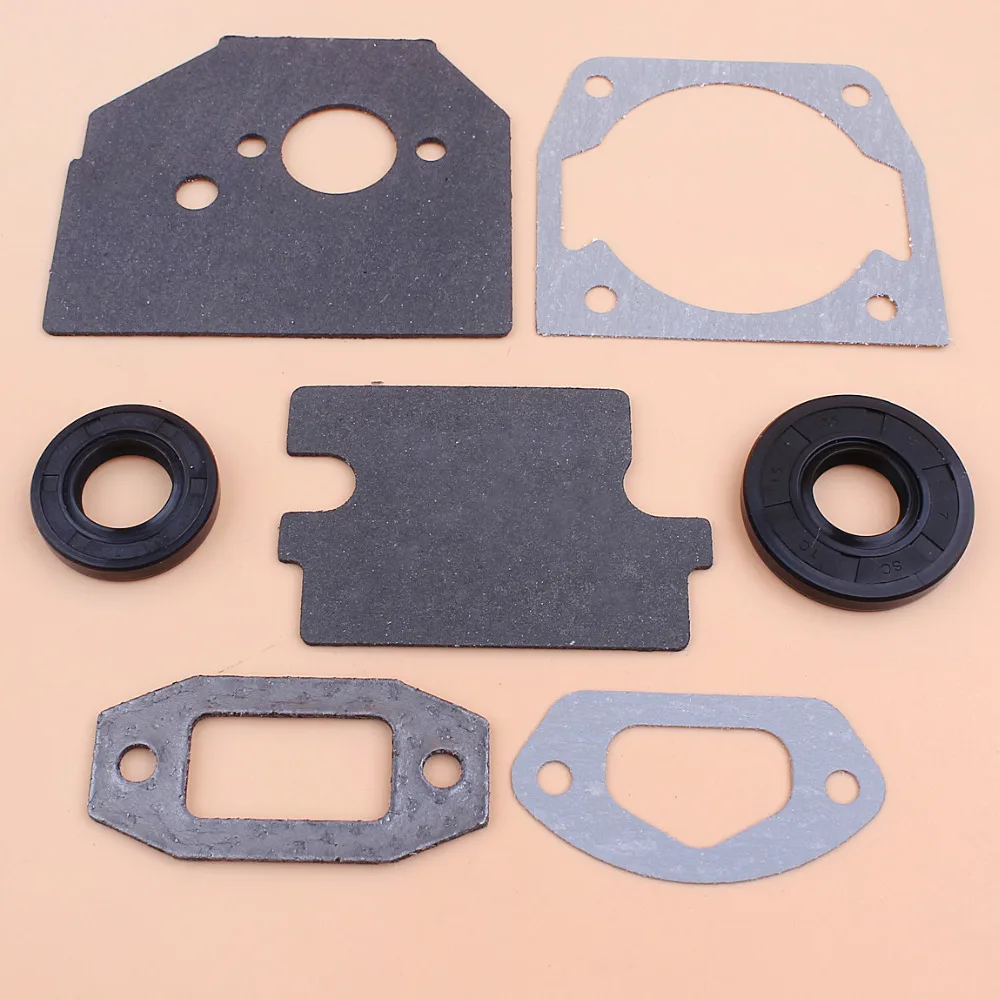 Cylinder Carburetor Intake Gasket Oil Seal Kit For Chinese 4500 5200 5800 45CC 52CC 58CC Chainsaw Gasket Replacement Set