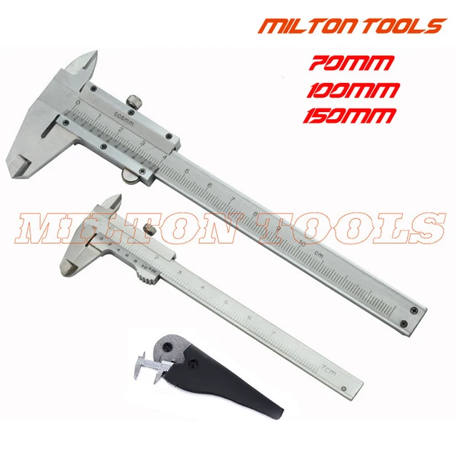 

70mm 100mm 150mm Mini Vernier Caliper steel Hardened Metric Machinist slider vernier caliper thickness gauge measuring tools