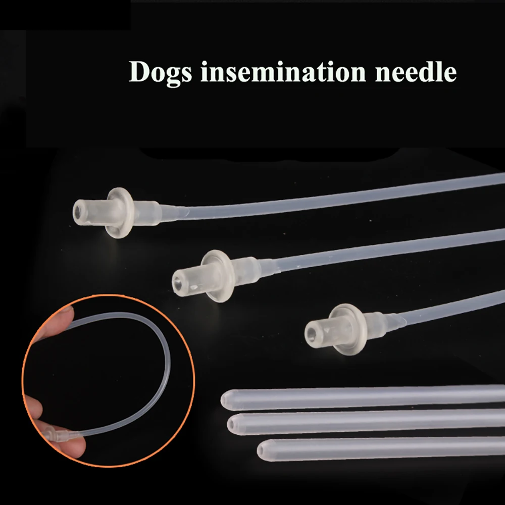 40PCS Disposable Pet Canine Artificial Insemination Pipe Plastic Dog Sheep Semen Deposition Clinic Consumable Tubes Catheter