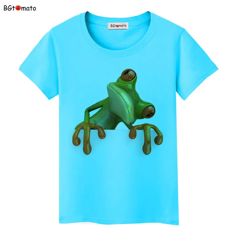 New style !! Naughty Frog 3D T-Shirt Women Originality Lovely Cartoon 3D Shirts Hot sale Brand good quality casual tops tees