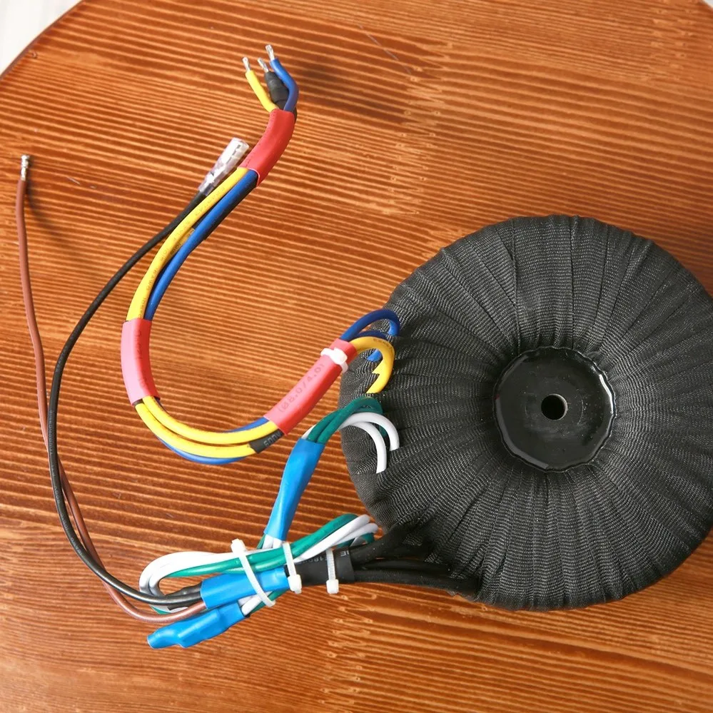 

100 Вт 160 Вт 300 Вт 350 Вт 400 Вт 500 Вт 800 Вт черный тканевый кольцевой трансформатор для усилителя DIY