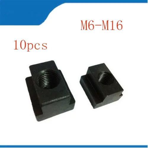 

T slot t nut 10pcs M6-M16 T-Slot Nut Clamping Table Slot Milling T Sliding Nut Block Slot