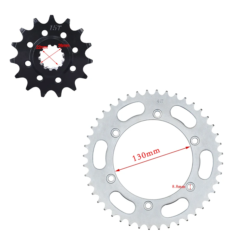 14T 15T 44T For HONDA CBR19 CBR22 JADE250 KAZ MC19 MC22 MC23 MAGNA250 Hornet250 Motorcycle Front Rear Sprocket Kit