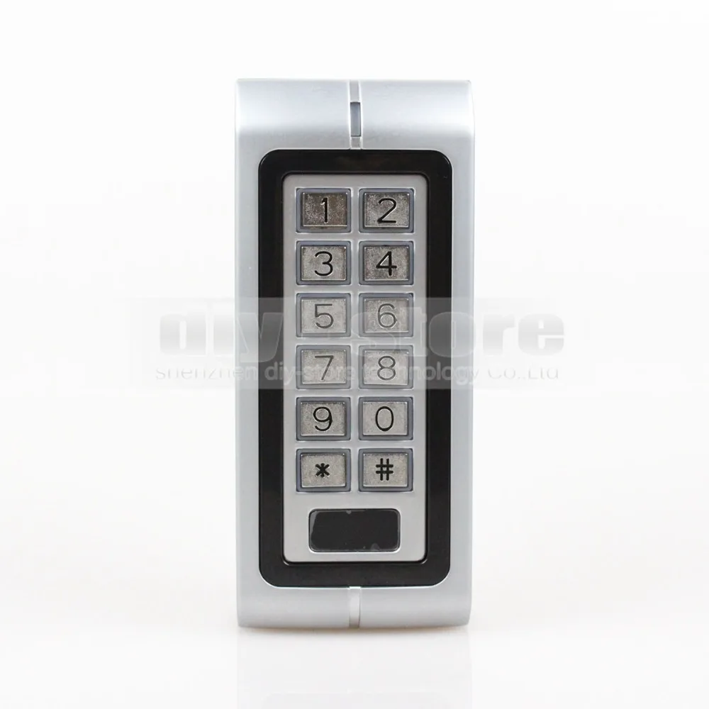 DIYSECUR Nieuwe Metal Case 125 KHz Rfid-lezer Keypad Access Controller Voor Huis/Kantoor Veiligheid Gebruik K2