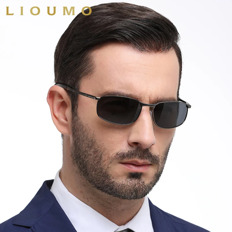 LIOUMO Brand Design New Aviation Male Sunglasses Polarized Men Goggles Women Sun Glasses HD Driving Mirror Glasses oculos De Sol