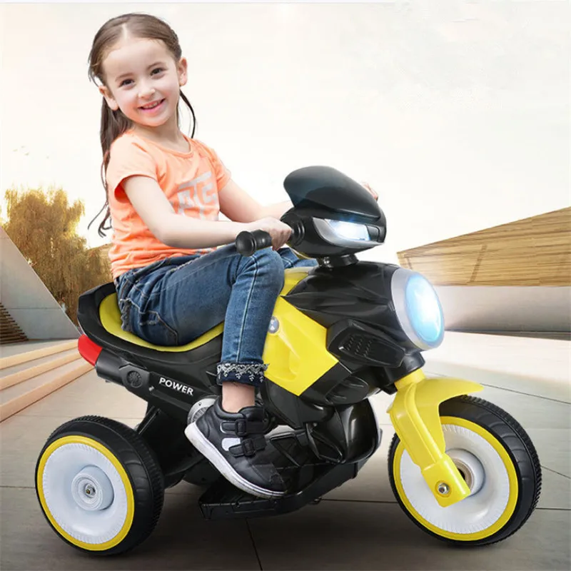 Kind Elektrisches Motorrad Dreirad Batterie Auto mit Musik Kinder Fahrt auf Dreirad Spielzeug für Kinder Sammlerstück Autos Spielzeug für Jungen