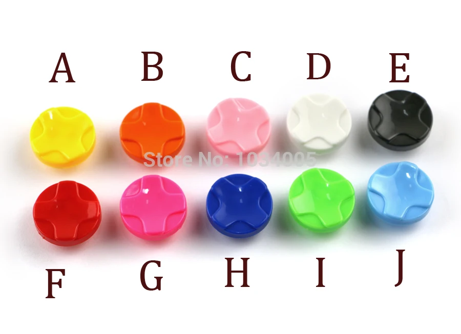 2pcs Plastic thumbstick sticks analog Cross Buttons Dpad D-pad for xbox 360 wired wireless controller joystick For XBOX 360