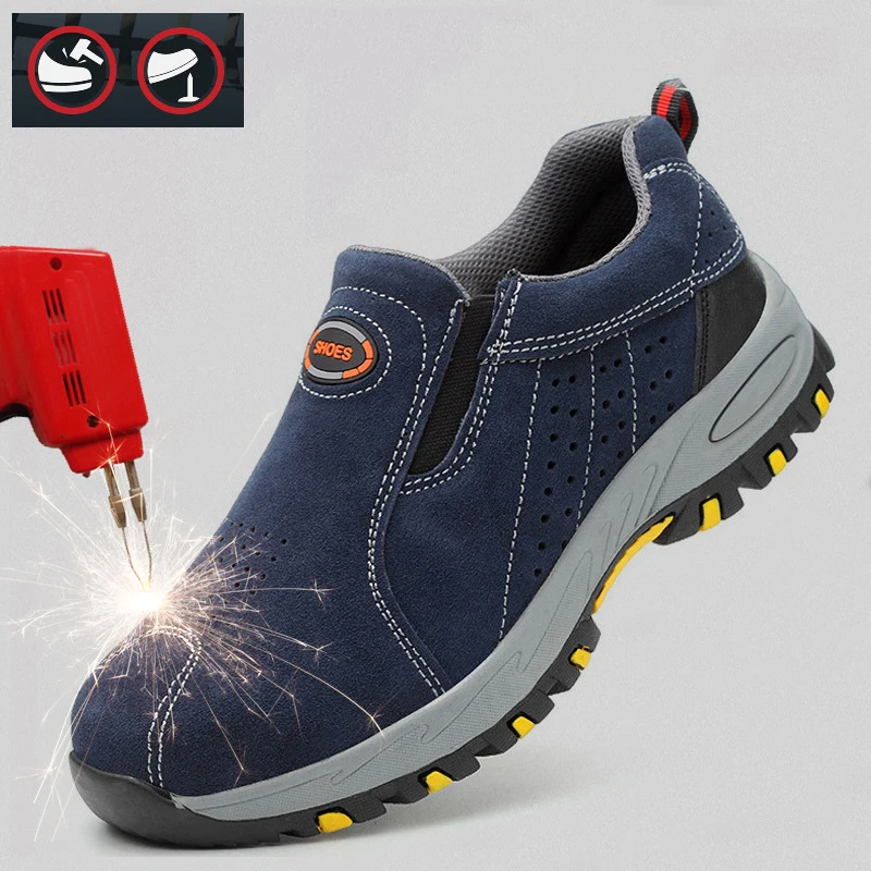 

Security & Protection Workplace Safety Suppies Mens Safety Shoe Steel Toe Cap Male's Working Shoes Casual Sneakers 39