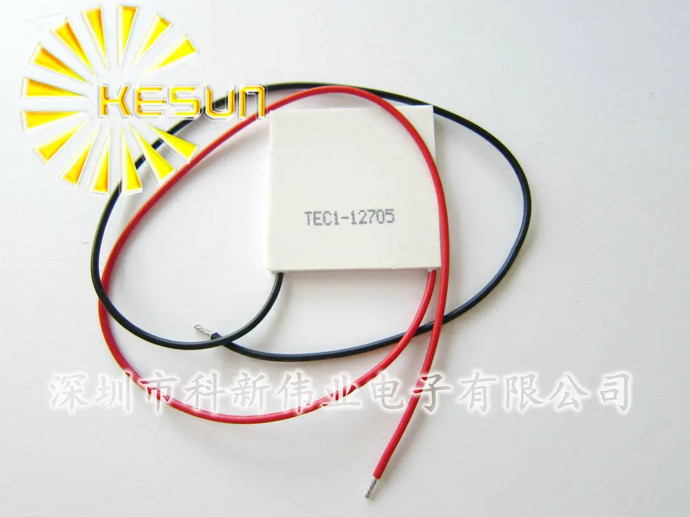 10pcs/lot  X Free shipping 100% New TEC1 12705 TEC 1 12705 42.5W 15.4V 5A TEC Thermoelectric Cooler Peltier (TEC1-12705)