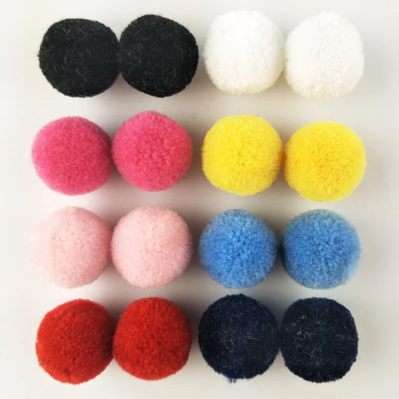 80 adet 2cm ponpon kabarık peluş bez el sanatları DIY yumuşak pon pom pom poms topu furball ev dekor dikiş malzemeleri zanaat mix renk