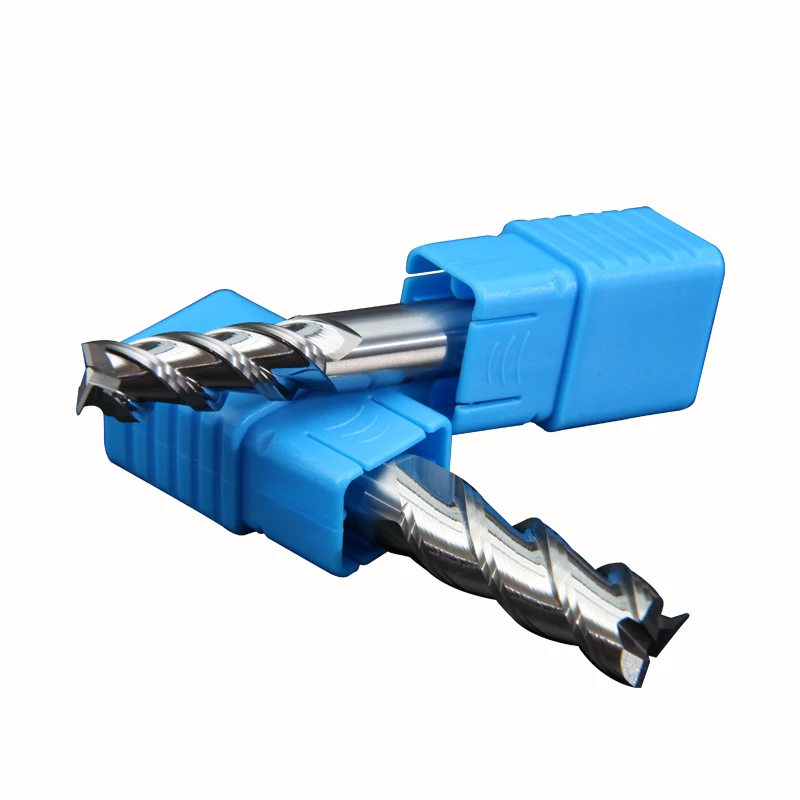 Fresa de liga de revestimento de aço tungstênio ferramenta por alumínio cnc maching 3 fresas de extremidade de madeira cnc fresagem topo