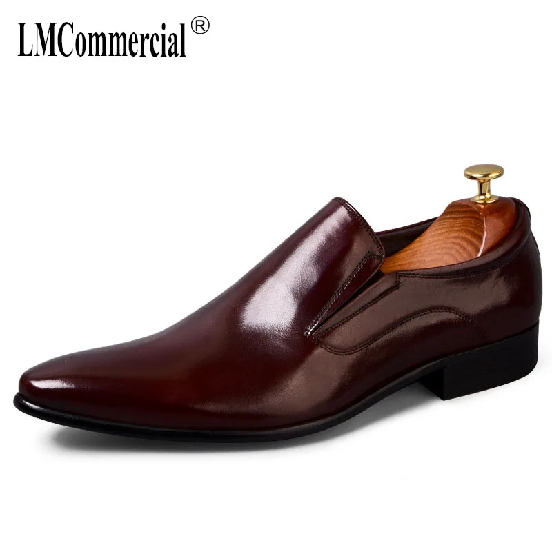 

Mens Business real Leather Shoes big size Cowhide Wedding Shoes Men mens formal dress shoes High Quality spring autumn