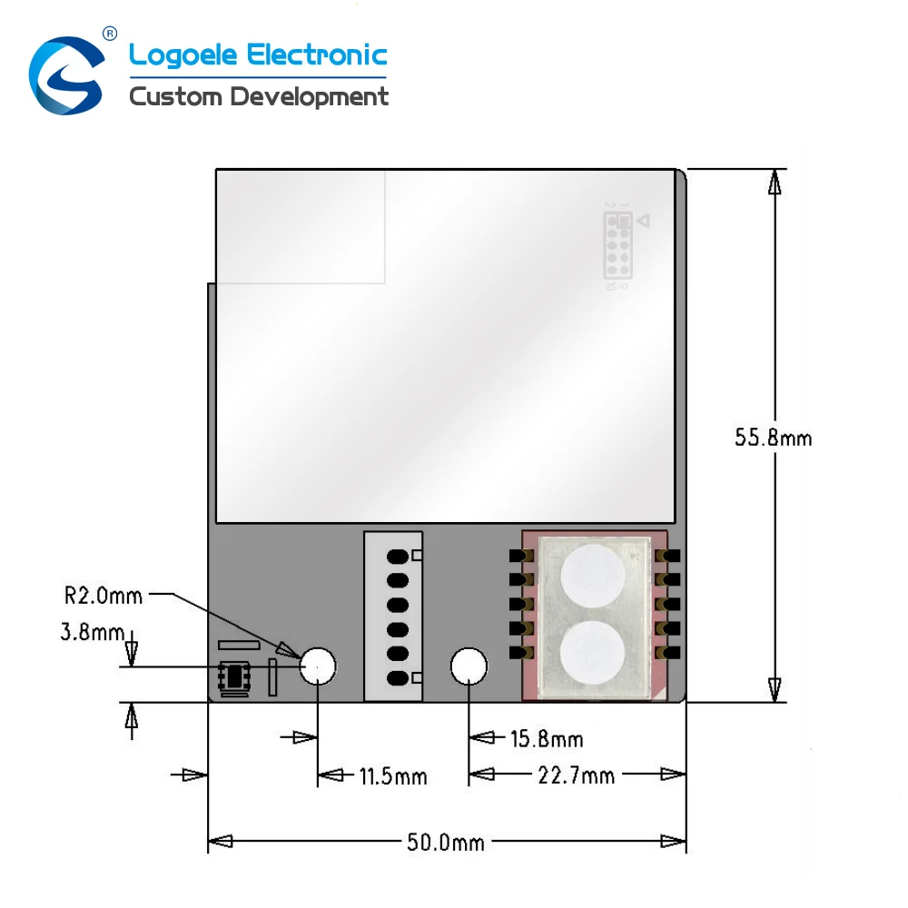 Imagem -02 - Loele Sensor de Qualidade do ar Pm2.5 Módulo de Detecção de Co2 Alta Sensibilidade de Formaldeído Temperatura e Umidade Tcs