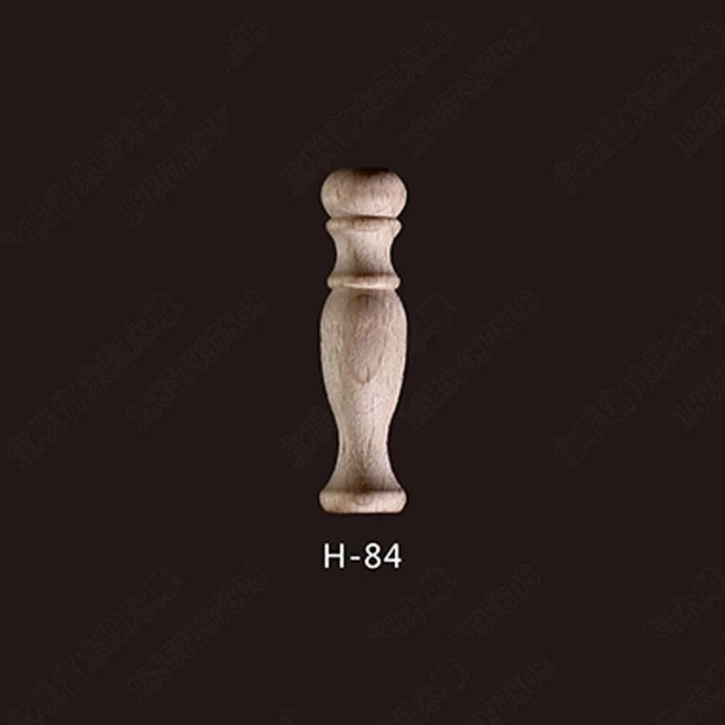 20Pcs Beech Unpainted Unfinished Wood Craft Spindles Baluster for Home Restaurant Decor Repair Decoration