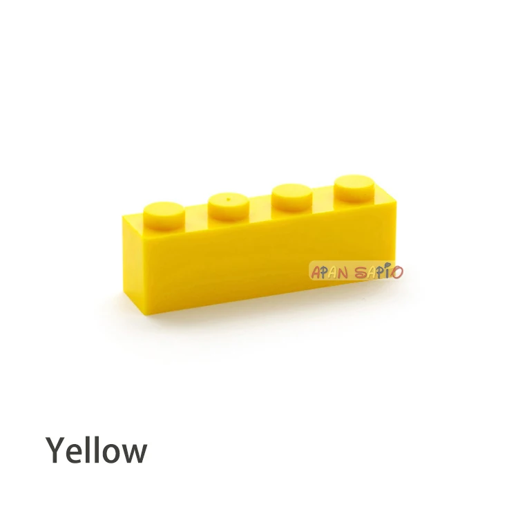 50 stücke DIY Bausteine dicke 1x4 16 Farbe Assemblage Pädagogisches kinder Spielzeug für kinder Größe Kompatibel mit 3010