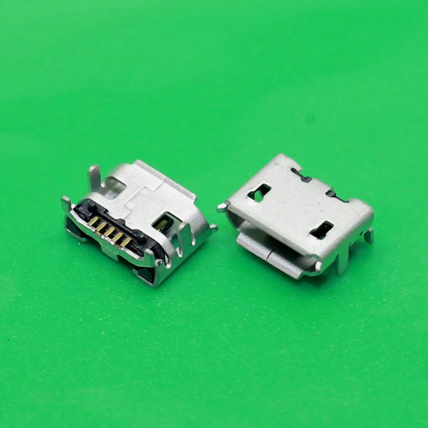 YuXi  Micro 5pin Micro usb connector type B connector for repair mobile / Tablet PC / MP3 MP4 5,Wide Ox horn