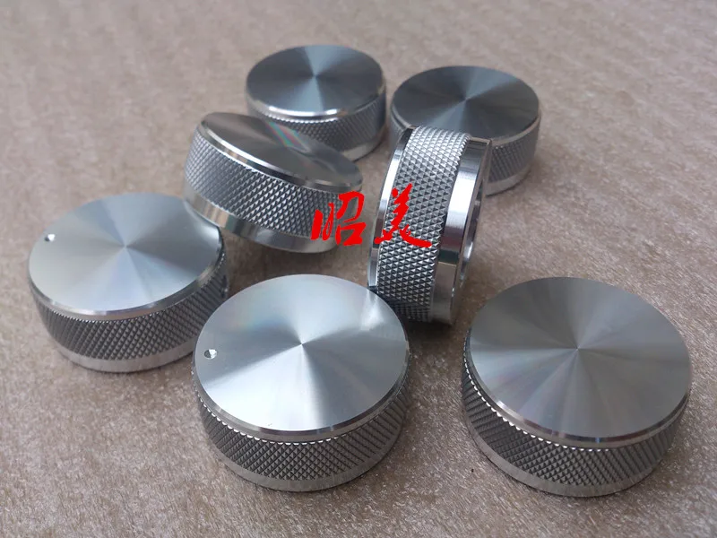 Silver / black Diameter 35mm height 16mm Full aluminum solid HIFI Amplifier volume knob Potentiometer knob