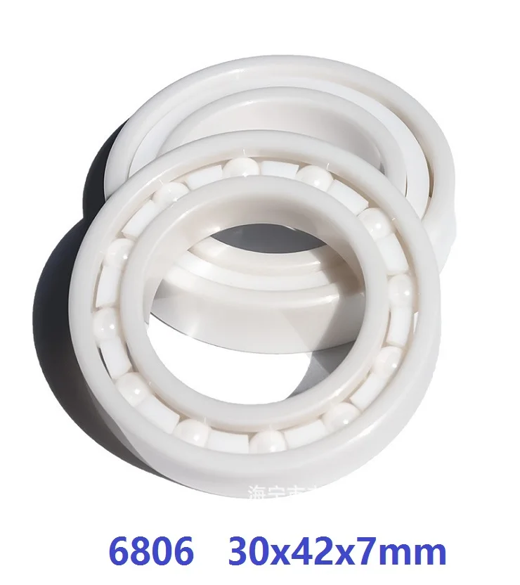 5pcs/10pcs 6806 ZrO2 Full Ceramic bearing 30x42x7 mm Zirconia Ceramic ball bearing 30*42*7