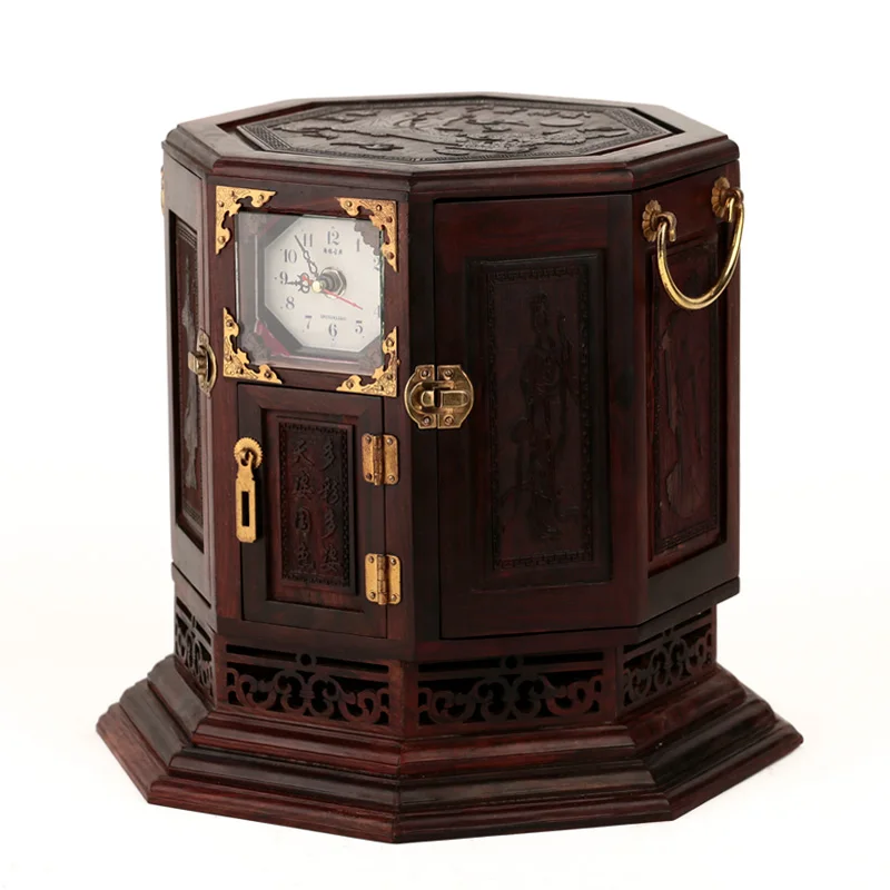 home decor Best Price wood Rosewood rosewood wooden jewelry box jewelry box carved wood wedding oversized box mirror with lock