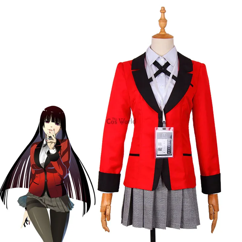 Comics Kakegurui Compulsive Gambler Jabami Yumeko Igarashi Sayaka School Uniform Coat Shirt Skirt Outfit Anime Cosplay Costumes