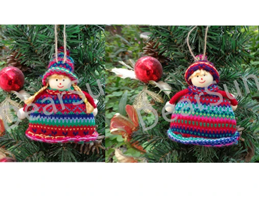 16ピース-ロットクリスマス小さなギフトかわいいクリスマスツリー飾り2デザイン手芸クリスマスギフト