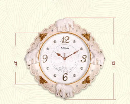 

Decorative Watch Wall Clock Living Room Mute Elephant Creative Hanging Table Modern Minimalist Art Decoration Quartz Watches
