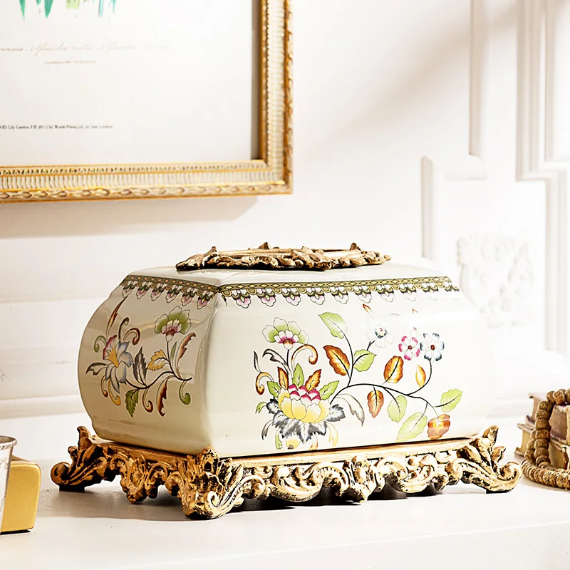 [Brand Group] C Home Decoration decals can crack the ceramic tissue box Lia A section